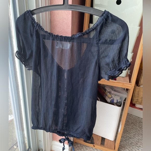 ABERCROMBIE & FITCH women’s short sleeve chemise blouse - Picture 6 of 7